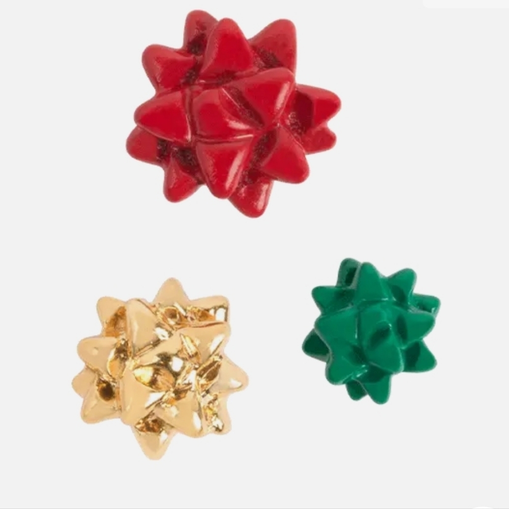 Origami Owl Christmas Bow 3 Charm Set